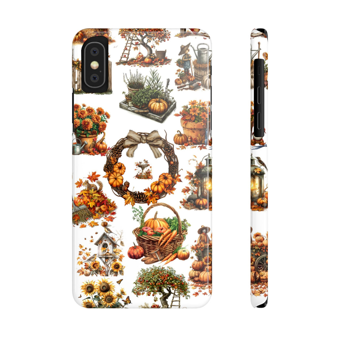 Slim Fall Leaves Collage Cute Phone Cases for Iphone | iPhone 15 Case | iPhone 15 Pro Max Case, Iphone 14, Iphone 14 Pro Max, Iphone 13, 12