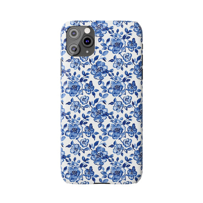 Slim Blue Chinoiserie Gift for Her Cute Phone Cases for Iphone 16 Pro Max | iPhone 15 Case | iPhone 15 Pro Max Case, Iphone 14, Iphone 14 Pro Max, Iphone 13 12 11 8 7