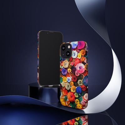 Impact Resistant, Fall Colors Buttons, Cute Phone Cases for Samsung S24, S23, S22, S21, IPhone 15 pro Iphone 14 pro Iphone 13 IPhone 12 Iphone 11