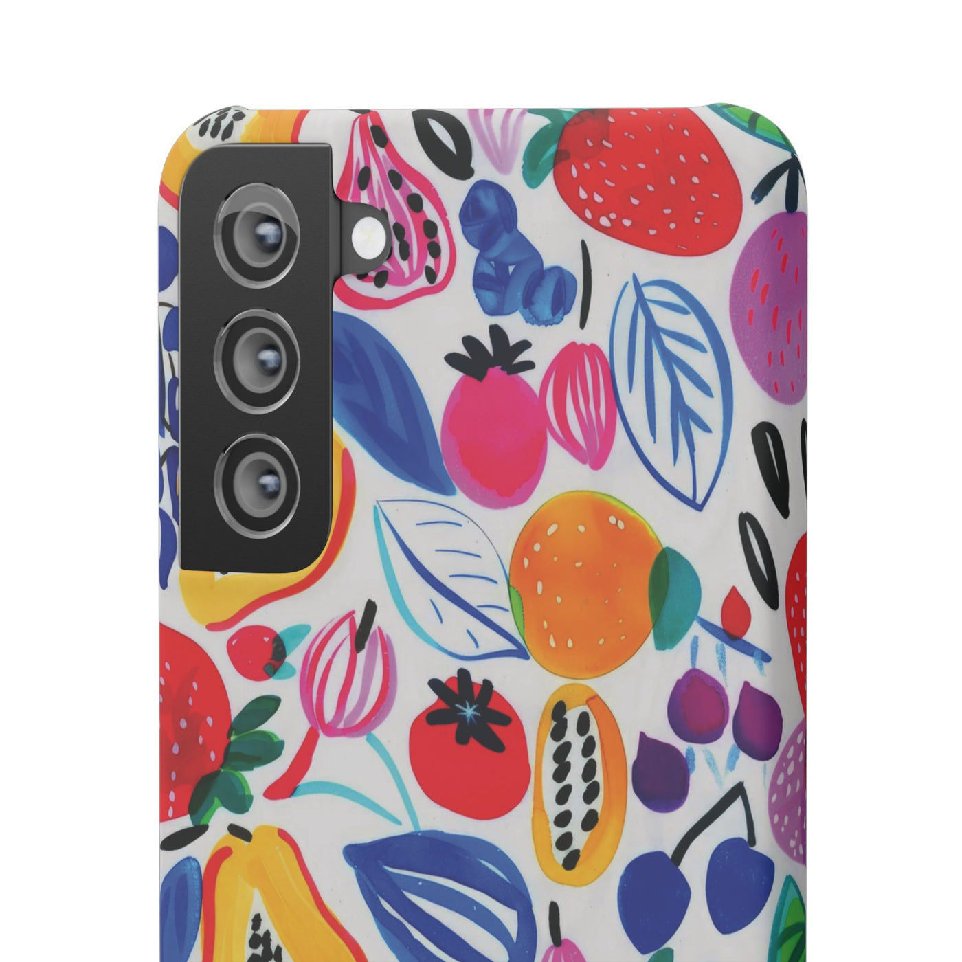 Snap Summer Fruit Gift for Her Cute Phone Cases for Samsung Galaxy S24, S23, S22, S21, S20, Plus, Ultra, Iphone 16, 15, 14, Pro and Max