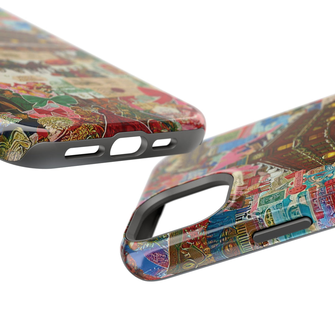 Aesthetic Tough Magsafe London Coquette Collage Phone Case - For iPhone 17 Pro Max iPhone 16 Pro iPhone 15 Iphone 14 Plus 13 Pro 12 11 10 - Studio40ParkLane