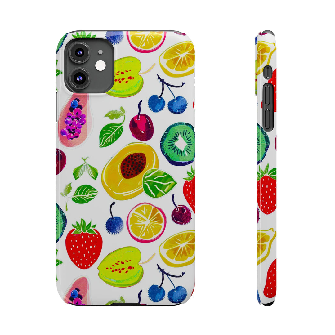 Slim Cute Phone Cases for Iphone | iPhone 15 Case | iPhone 15 Pro Max Case, Iphone 14, Iphone 14 Pro Max, Iphone 13, Summer Fruit Mix - Studio40ParkLane