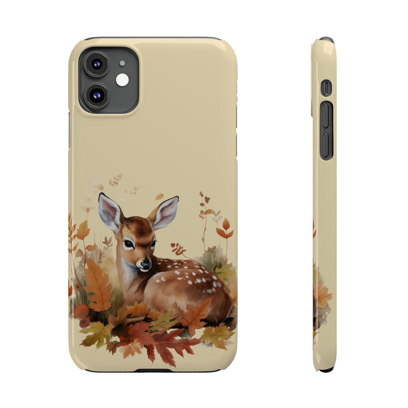 Slim Autumn Fall Deer Gift for Her Cute Phone Cases for Iphone 16 | iPhone 15 Case | iPhone 15 Pro Max Case, Iphone 14, Iphone 14 Pro Max, Iphone 13, Slim