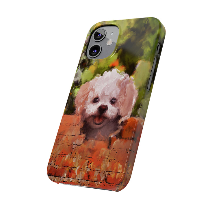 Slim Cute Phone Cases for Iphone - | iPhone 15 Case | iPhone 15 Pro Max Case, Iphone 14 Case, Iphone 14 Pro Max, Iphone 13, Bichon Frise Dog - Studio40ParkLane