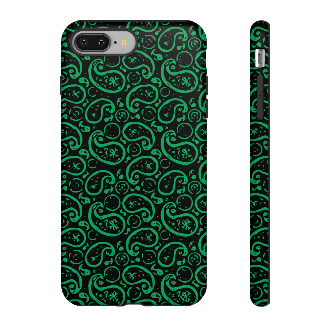 Cute IPhone Case | iPhone 15 Case | iPhone 15 Pro Max Case, Iphone 14 Case, Iphone 14 Pro Max Case IPhone Case for Art Lovers, Paisley Green - Studio40ParkLane