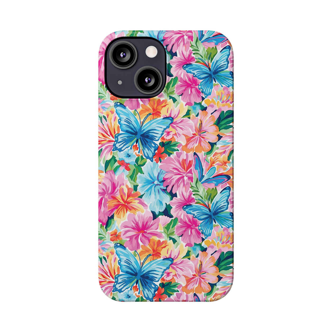 Slim Butterflies Flowers Gift for Her Cute Phone Cases for Iphone 16 Pro Max | iPhone 15 Case | iPhone 15 Pro Max Case, Iphone 14, 13, 12, 11, 10, 8, 7