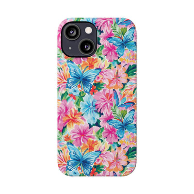 Slim Butterflies Flowers Gift for Her Cute Phone Cases for Iphone 16 Pro Max | iPhone 15 Case | iPhone 15 Pro Max Case, Iphone 14, 13, 12, 11, 10, 8, 7