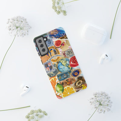 Cute European Summer Collage Phone Case, for IPhone 16 Case | Iphone 15, Iphone 14, IPhone 13 Case, 11 8 7, Samsung Galaxy S24, S23, S22, S21 Extra Protective