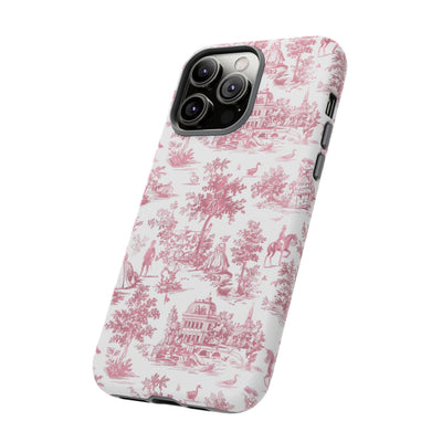 Premium Tough French Toile Gift for Her Cute Phone Cases for Samsung S25, S24, S23, S22, S21 Iphone, 16, 15, 14, 13, 12 Plus Max Pro Ultra - Studio40ParkLane
