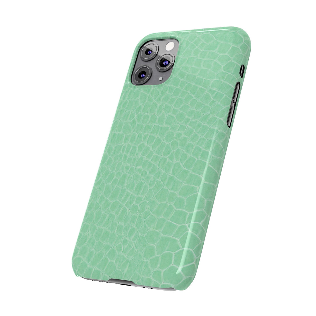 Slim Non Leather Mint Color Pattern Gift for Her Cute Phone Cases for Iphone 16 Pro Max | iPhone 15 Case | iPhone 15 Pro Max Case, Iphone 14, 13, 12, 11, 10, 8, 7 - Studio40ParkLane