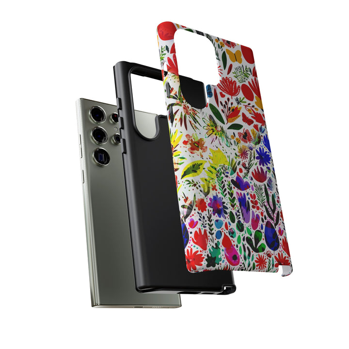 Impact Resistant, Colored Flowers, Cute Phone Cases for Samsung S24, S23, S22, S21, IPhone 15 pro Iphone 14 pro Iphone 13 IPhone 12 Iphone 11 - Studio40ParkLane