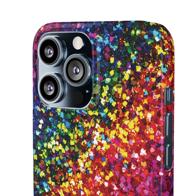 Snap Non-Glitter Muted Color Play on "Faux" Glitter Effect Cute Phone Cases for Samsung and Iphone, 16, 15, 14, S24, S23, S22, S21, S20, Plus and Ultra