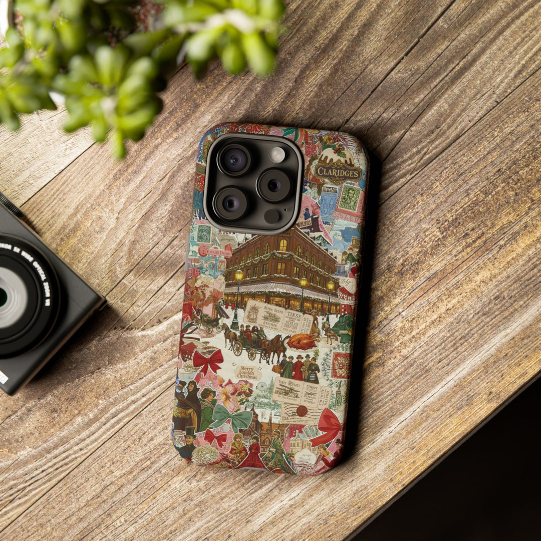 Aesthetic Tough London Coquette Collage Premium Phone Case - For iPhone 17 Pro Max iPhone 16 Pro iPhone 15 Iphone 14 Plus 13 Pro 12 11 10 XR - Studio40ParkLane