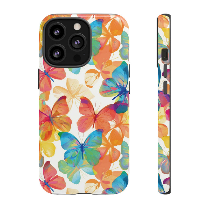 Cute Samsung Case | Cool Iphone Case | Summer Bright Butterflies, Samsung S24, S23, S22, S21, IPhone 15 Case | Iphone 14 Case, Iphone 13 Case - Studio40ParkLane