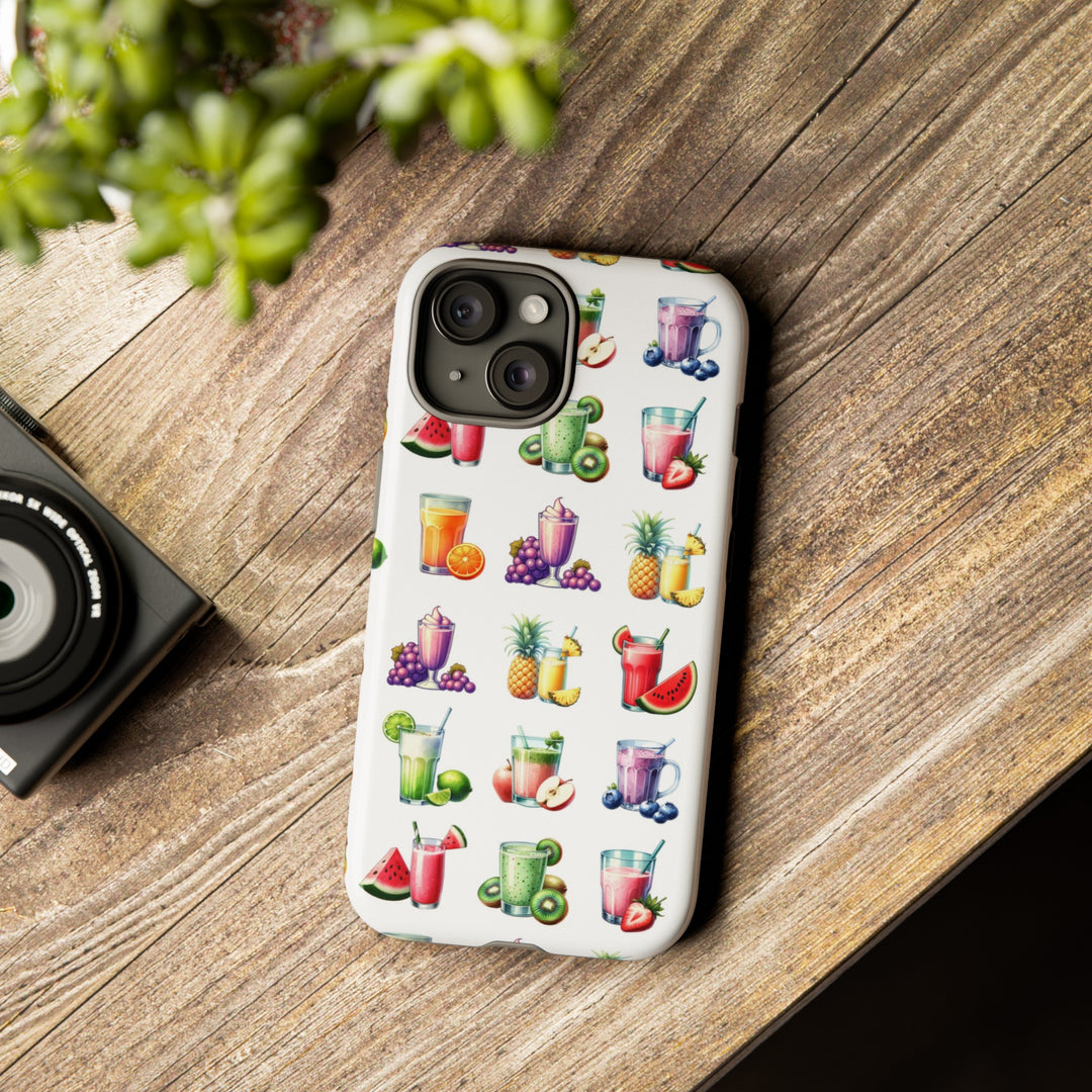 Cute Samsung Case | Cool Iphone Case | Tropical Summer Fruit Cocktail, Samsung S24, S23, S22, S21, IPhone 15 Case | Iphone 14 Case, Iphone 13 Case - Studio40ParkLane