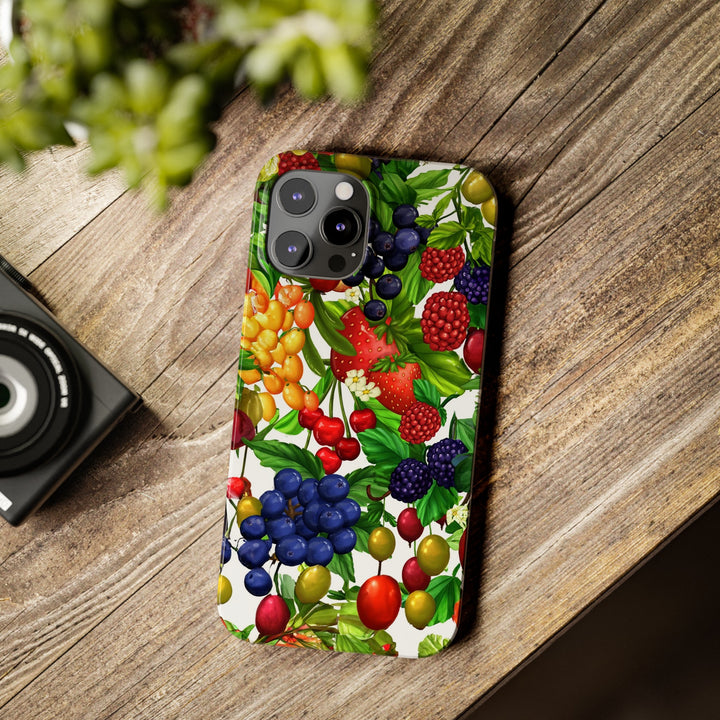 Slim Cute Phone Cases for Iphone - | iPhone 15 Case | iPhone 15 Pro Max Case, Iphone 14 Case, Iphone 14 Pro Max, Iphone 13, Summer Mixed Fruit - Studio40ParkLane