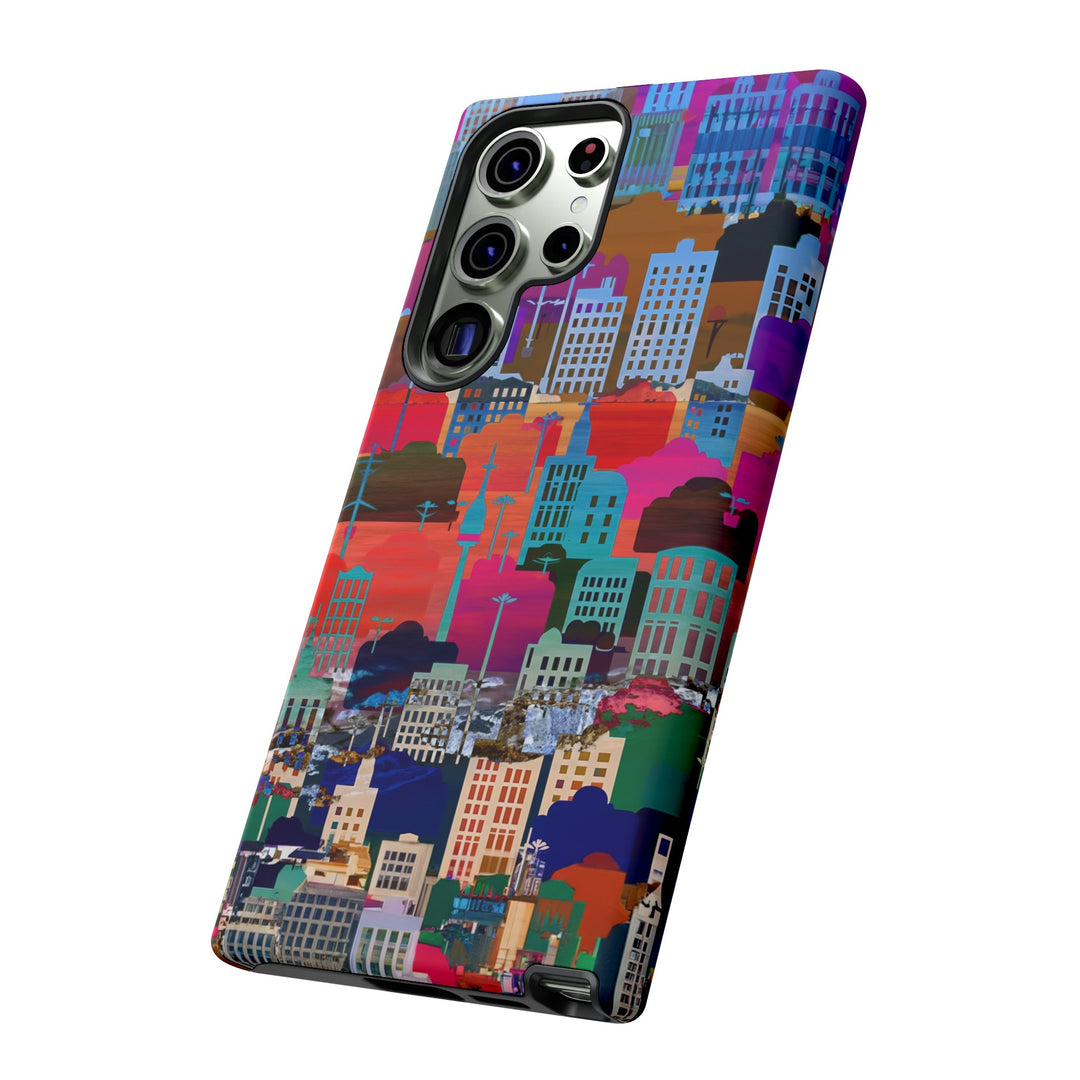 Cute Samsung Case | Cool Iphone Case | Summer City Skyline, Samsung S24, S23, S22, S21, IPhone 15 Case | Iphone 14 Case, Iphone 13 Case - Studio40ParkLane
