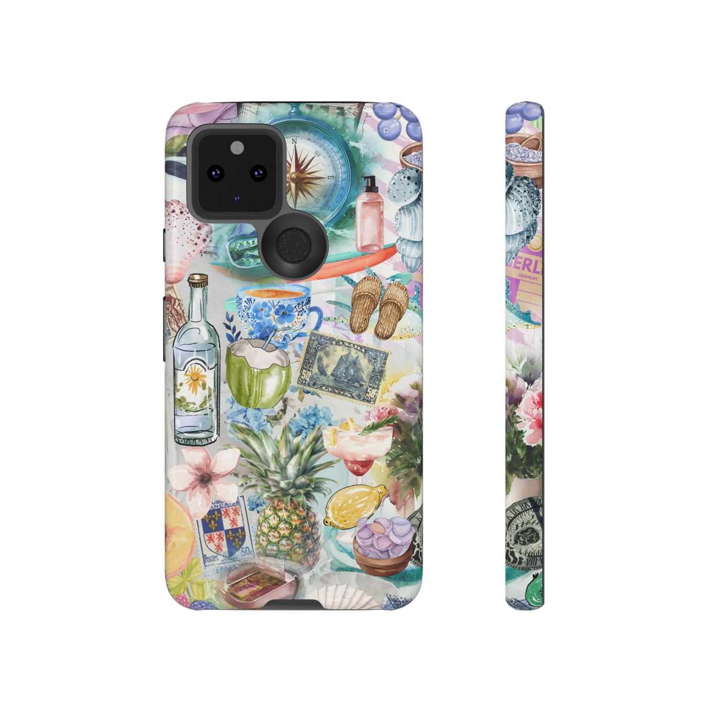 Impact Resistant, Travel Coquette Collage, Cute Phone Cases for Samsung S24, S23, S22, S21, IPhone 15 pro Iphone 14 pro Iphone 13 IPhone 12 Iphone 11