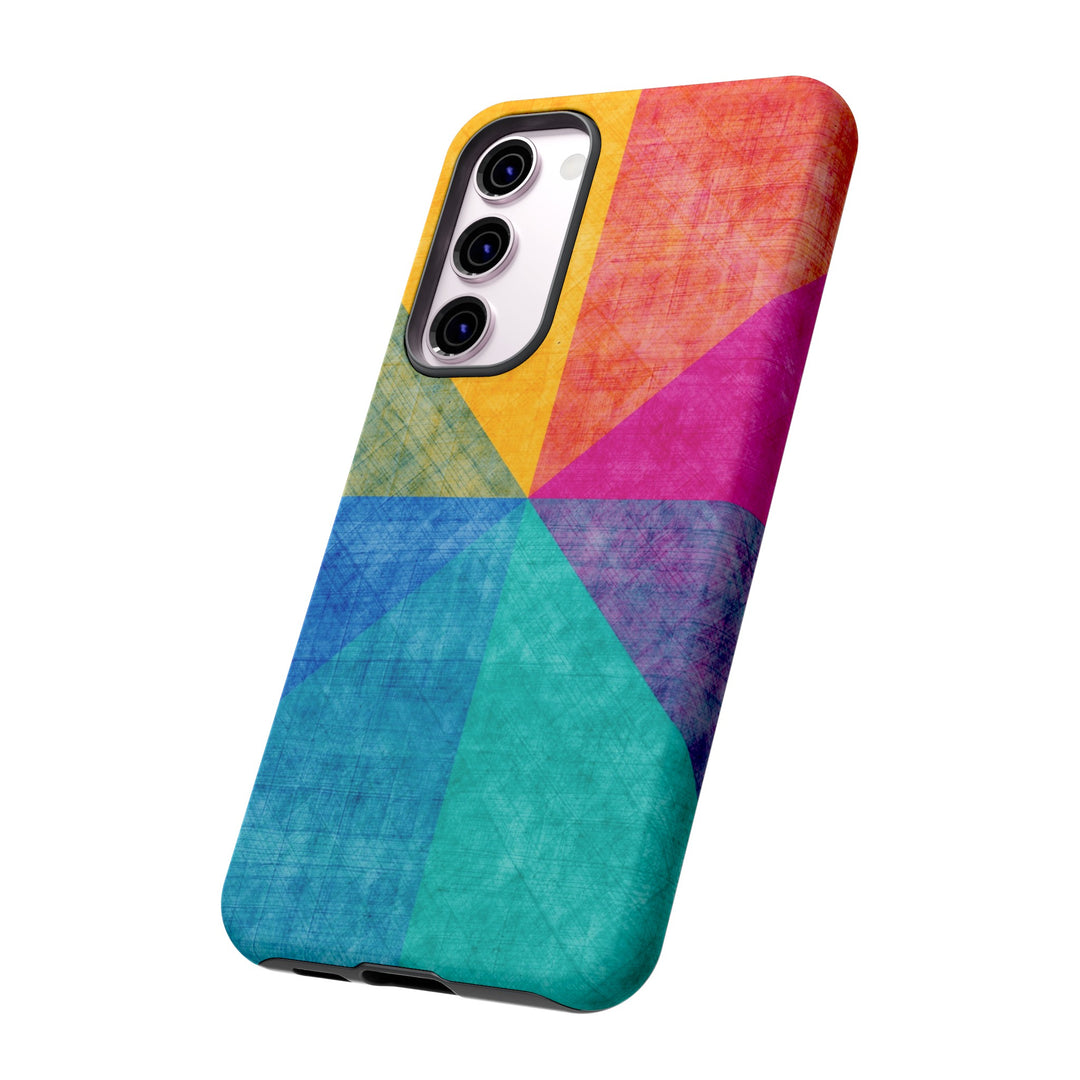 Impact Resistant, Colored Shapes, Cute Phone Cases for Samsung S24, S23, S22, S21, IPhone 15 pro Iphone 14 pro Iphone 13 IPhone 12 Iphone 11 - Studio40ParkLane