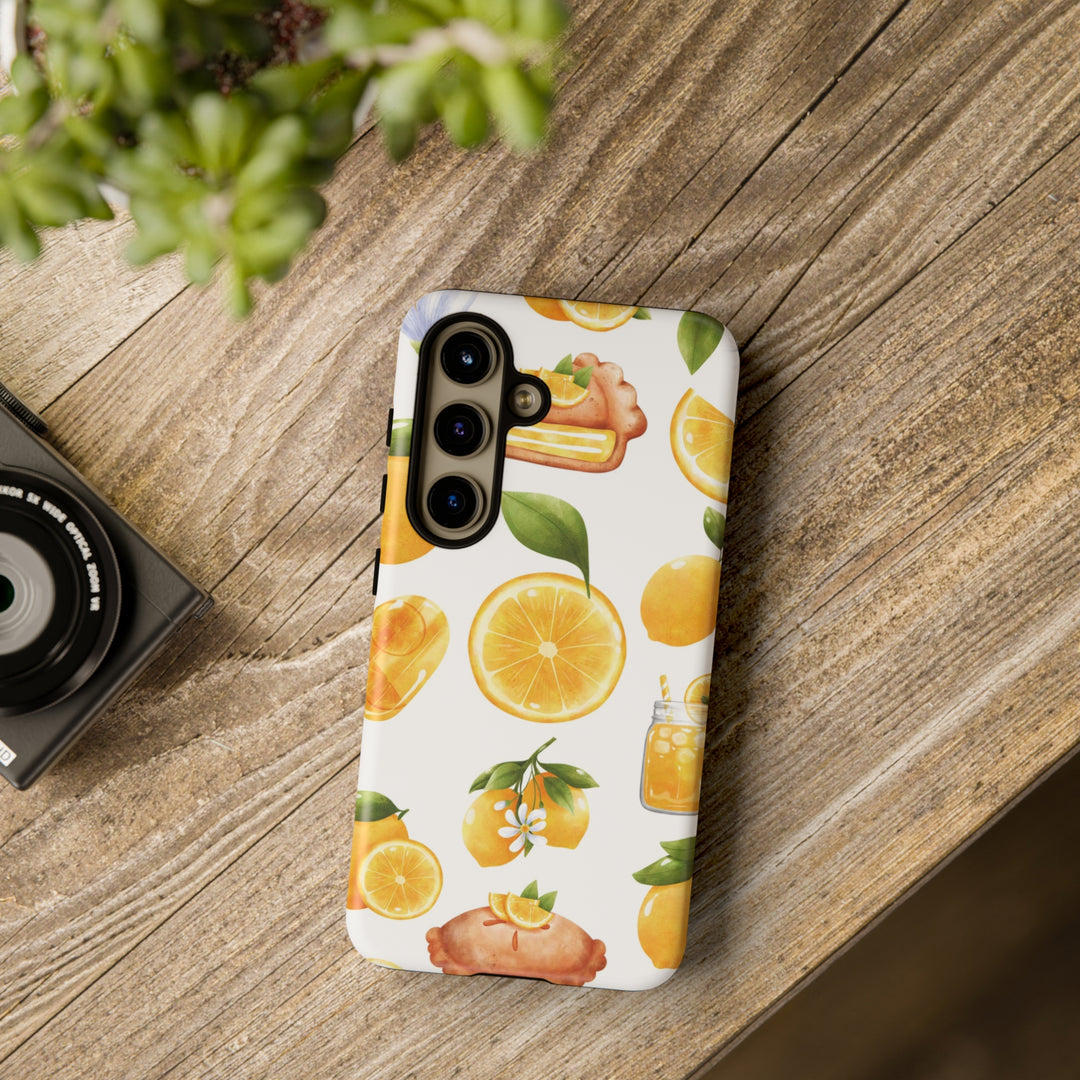 Cute Samsung Phone Case | Aesthetic Samsung Phone Case | Galaxy S23, S22, S21, S20 | Summer Fruit Lemons, Protective Phone Case - Studio40ParkLane