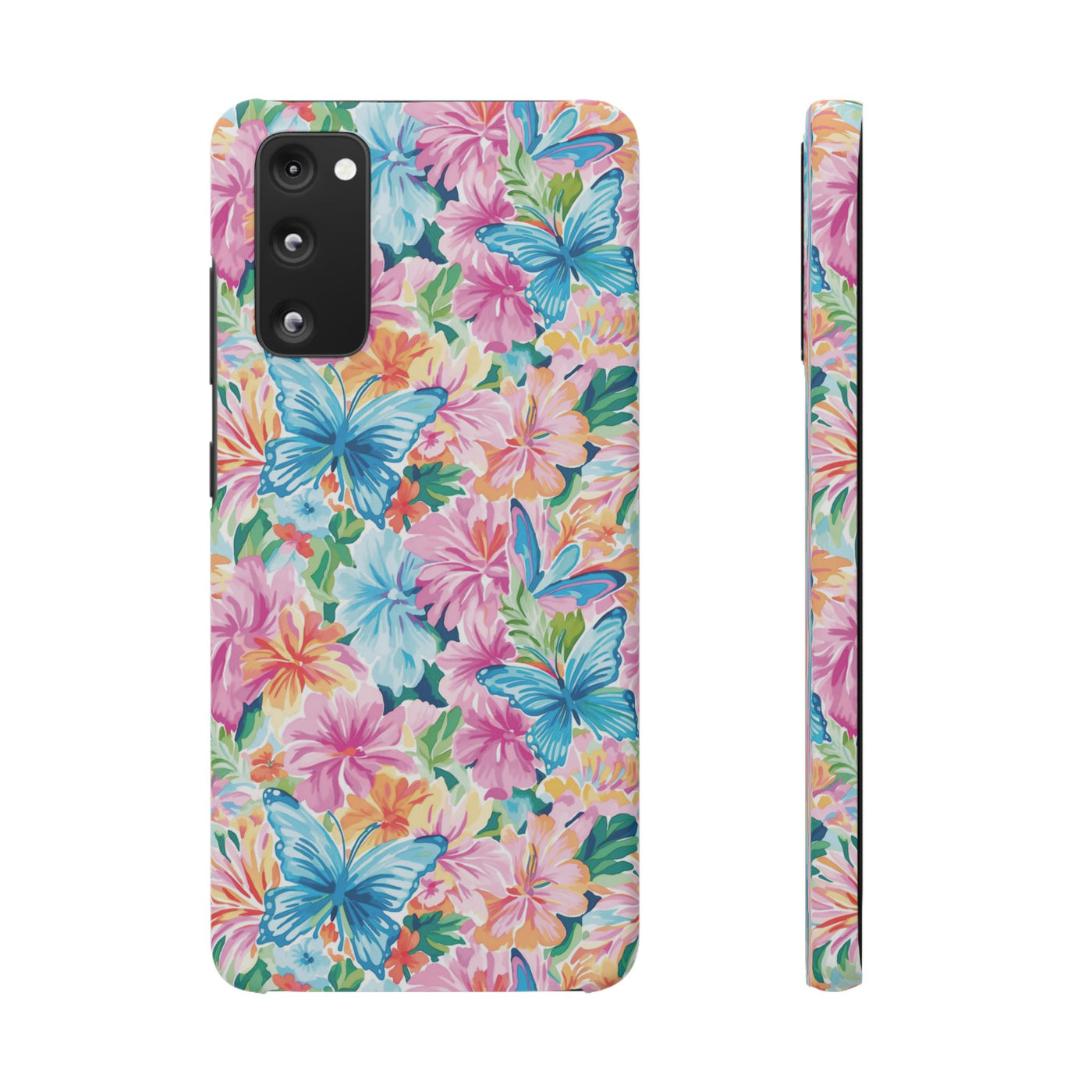 Snap Butterflies Flowers Cute Phone Cases for Samsung S24, S23, S22, S21, S20, Plus and Ultra, Iphone 16 Pro Max, Iphone 15, 14, 13, 12, 11, 10 - Studio40ParkLane
