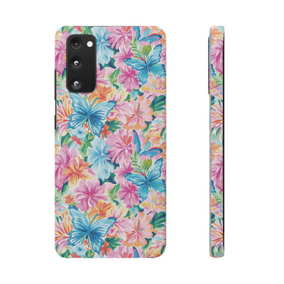 Snap Butterflies Flowers Cute Phone Cases for Samsung S24, S23, S22, S21, S20, Plus and Ultra, Iphone 16 Pro Max, Iphone 15, 14, 13, 12, 11, 10 - Studio40ParkLane