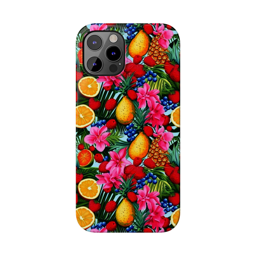 Slim Cute Phone Cases for Iphone - | iPhone 15 Case | iPhone 15 Pro Max Case, Iphone 14 Case, Iphone 14 Pro Max, Iphone 13, Summer Mixed Fruit - Studio40ParkLane