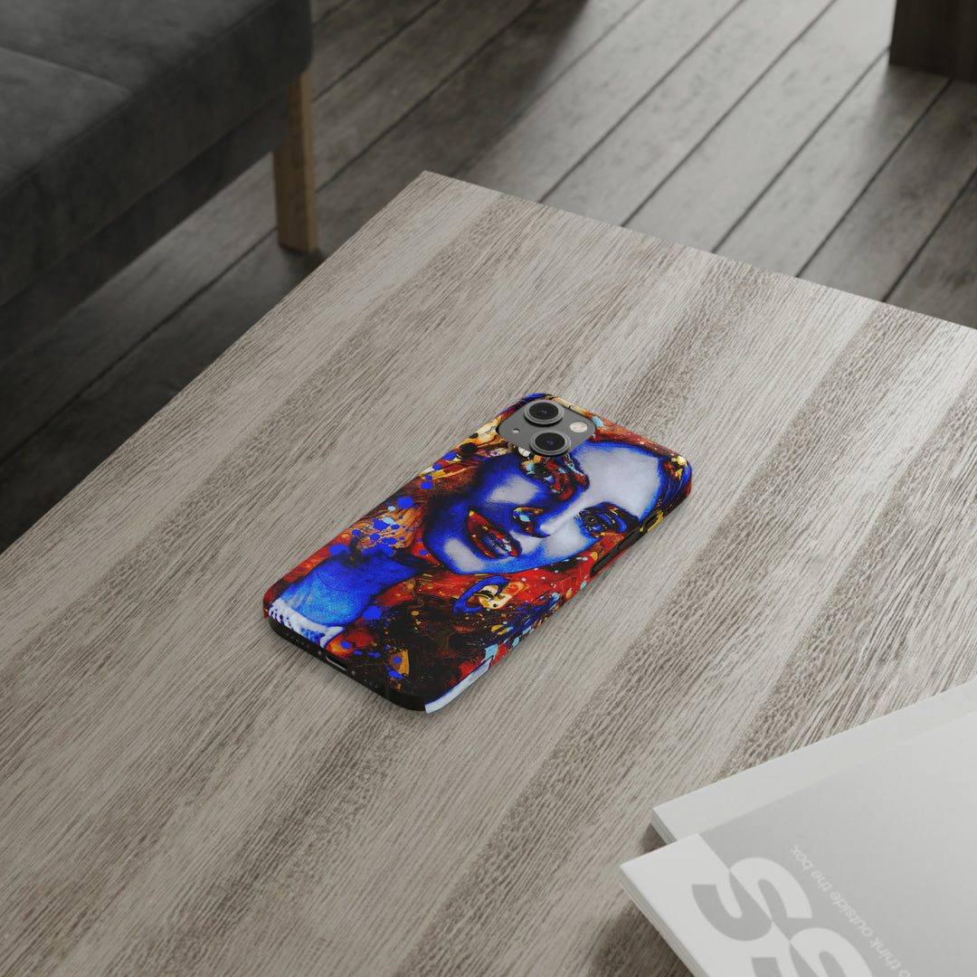 Slim Cute Phone Cases for Iphone - | iPhone 15 Case | iPhone 15 Pro Max Case, Iphone 14 Case, Iphone 14 Pro Max, Iphone 13, Marble Splash Face - Studio40ParkLane