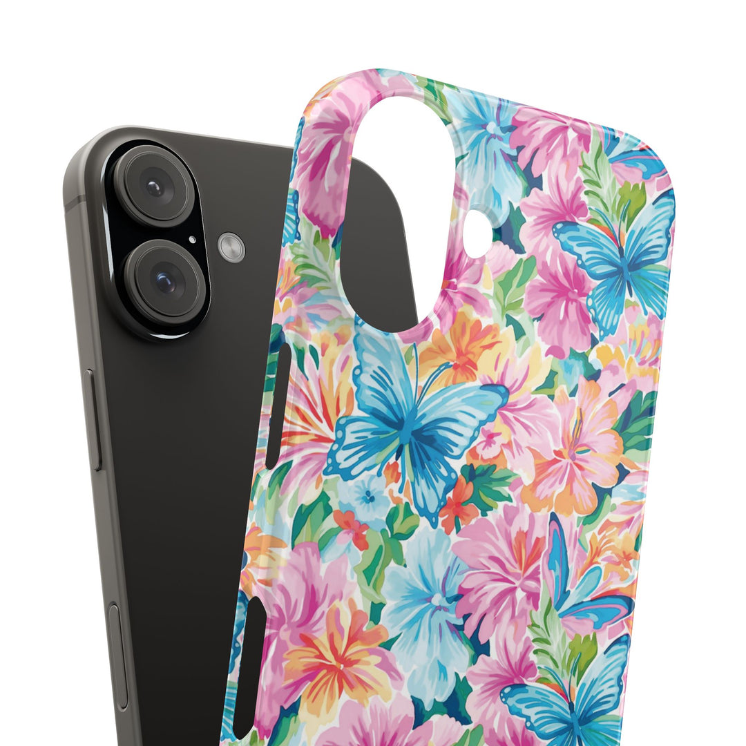 Slim Butterflies Flowers Gift for Her Cute Phone Cases for Iphone 16 Pro Max | iPhone 15 Case | iPhone 15 Pro Max Case, Iphone 14, 13, 12, 11, 10, 8, 7 - Studio40ParkLane