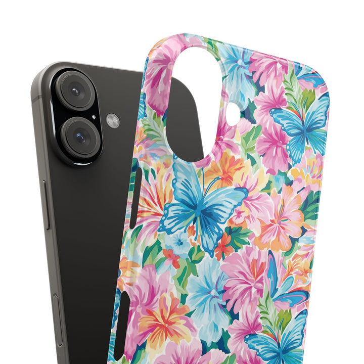 Slim Butterflies Flowers Gift for Her Cute Phone Cases for Iphone 16 Pro Max | iPhone 15 Case | iPhone 15 Pro Max Case, Iphone 14, 13, 12, 11, 10, 8, 7 - Studio40ParkLane