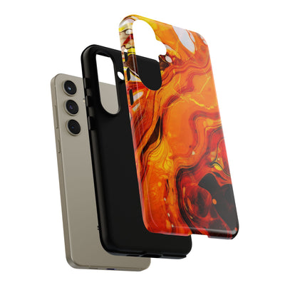 Impact Resistant, Fall Colors Marble, Cute Phone Cases for Samsung S24, S23, S22, S21, IPhone 15 pro Iphone 14 pro Iphone 13 IPhone 12 Iphone 11