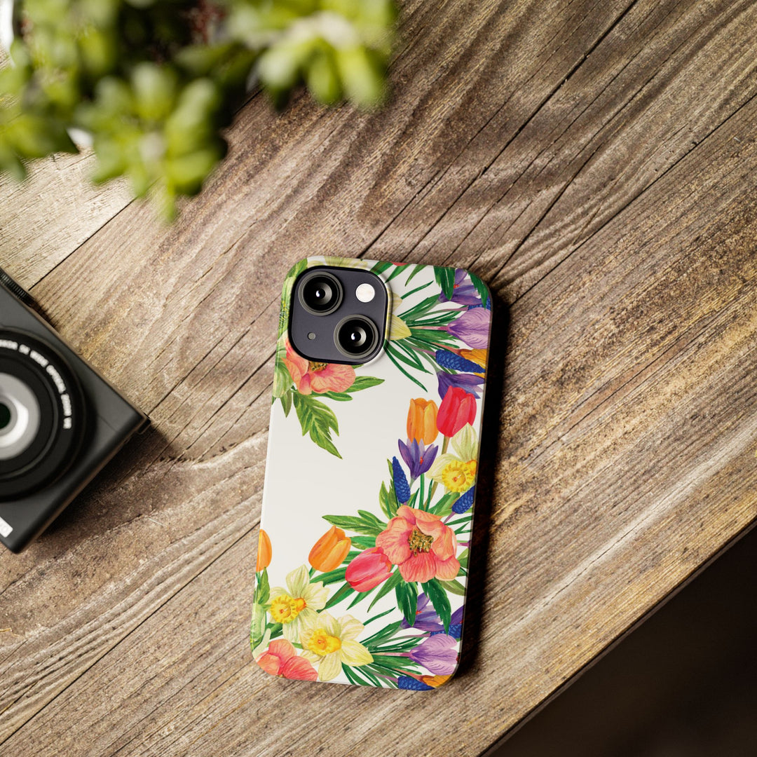 Slim Spring Flowers Gift for Her Cute Phone Cases for Iphone 16 Pro Max | iPhone 15 Case | iPhone 15 Pro Max Case, Iphone 14, 13, 12, 11, 10, 8, 7 - Studio40ParkLane