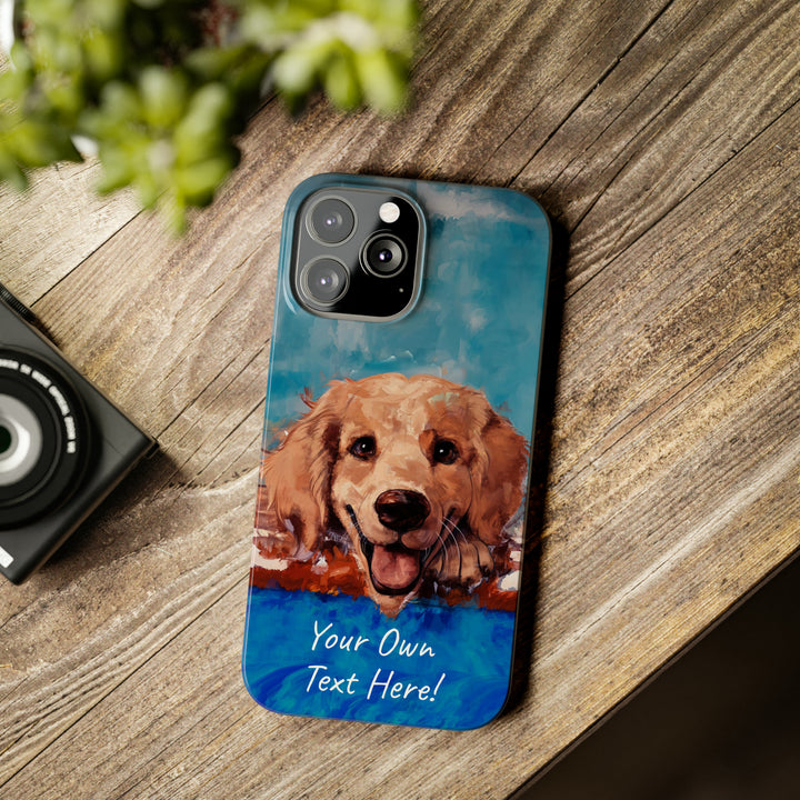 Slim Personalized Cute iPhone Cases - | iPhone 15 Case | iPhone 15 Pro Max Case, Iphone 14 Case, Iphone 14 Pro Max, Iphone 13, Golden Retriever Dog - Studio40ParkLane