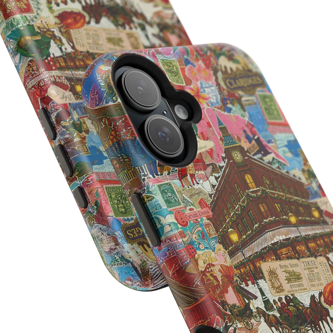 Aesthetic Tough Magsafe London Coquette Collage Phone Case - For iPhone 17 Pro Max iPhone 16 Pro iPhone 15 Iphone 14 Plus 13 Pro 12 11 10 - Studio40ParkLane