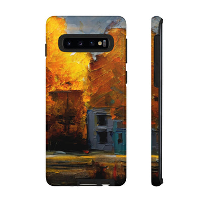 Impact Resistant, Fall Leaves Oil Painting, Cute Phone Cases for Samsung S24, S23, S22, S21, IPhone 15 pro Iphone 14 pro Iphone 13 IPhone 12 Iphone 11