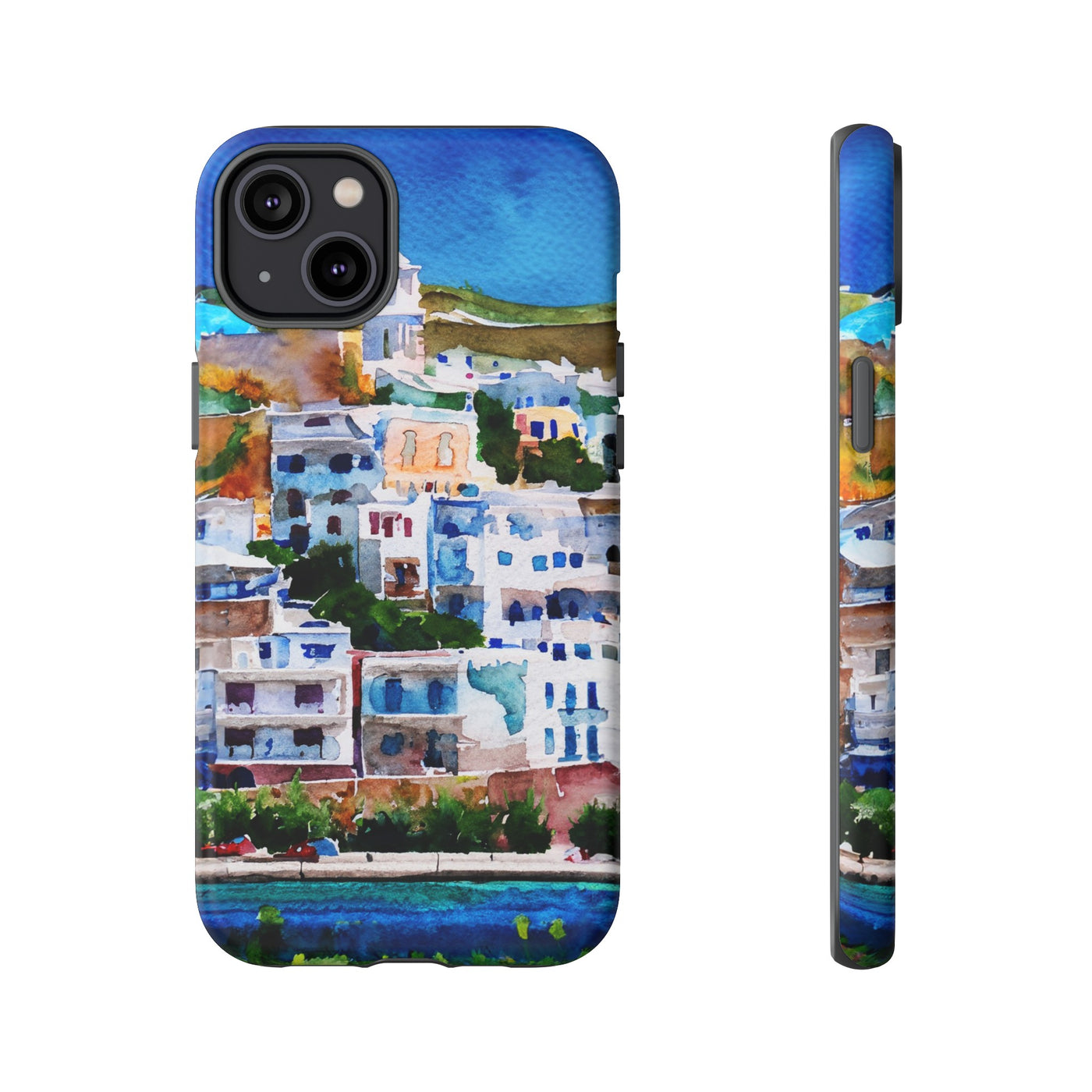 Impact Resistant, Greece House, Cute Phone Cases for Samsung S24, S23, S22, S21, IPhone 15 pro Iphone 14 pro Iphone 13 IPhone 12 Iphone 11