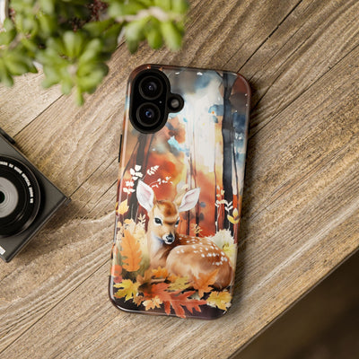 Autumn Fall Deer Forest Gift for Her Cute Phone Case for, Samsung Galaxy S24, S23, S22, S21, IPhone 16 Case | Iphone 15, Iphone 14, IPhone 13 Case