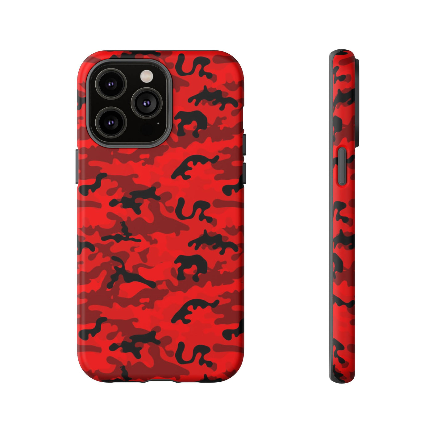 Impact Resistant, Red Camo Camouflage, Cute Phone Cases for Samsung S24, S23, S22, S21, IPhone 15 pro Iphone 14 pro Iphone 13 IPhone 12 Iphone 11