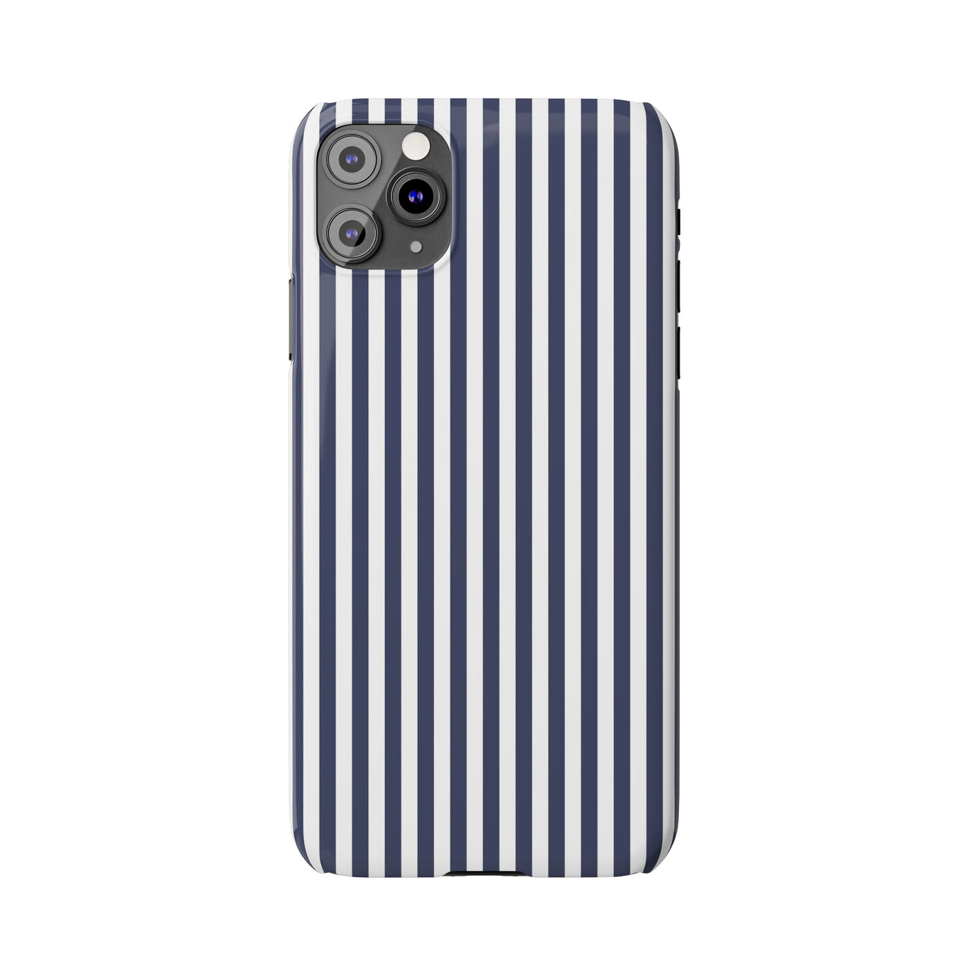 Slim Navy Blue Striped Cute Phone Case for Iphone 16 - | iPhone 15 Pro Max Case | iPhone 14 Case Iphone 13 12 11 10 9 8 7 XS X Gift for Her - Studio40ParkLane