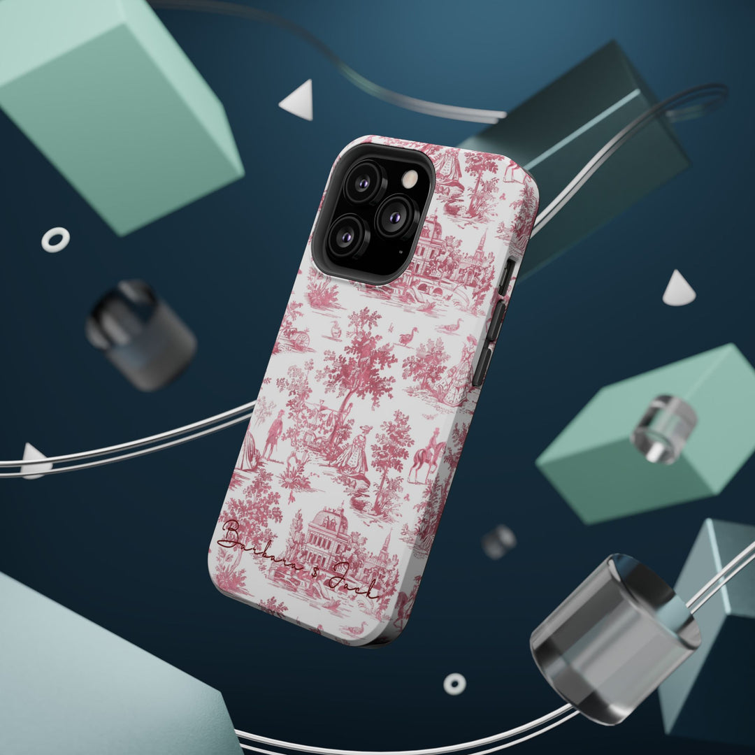 Magsafe French Toile Personalized Initial Custom Gift Cute Phone Cases for Iphone 16 Pro Max | iPhone 15, Pro Max Case, Iphone 14, 13, 12, 11, 10 - Studio40ParkLane