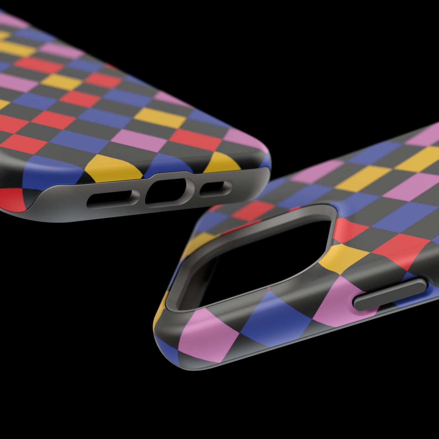 Aesthetic Colorful Checkerboard Tough Magsafe Phone Case - For iPhone 17 Pro Max iPhone 16 Pro iPhone 15 Iphone 14 Plus 13 Pro 12 11 Gift - Studio40ParkLane