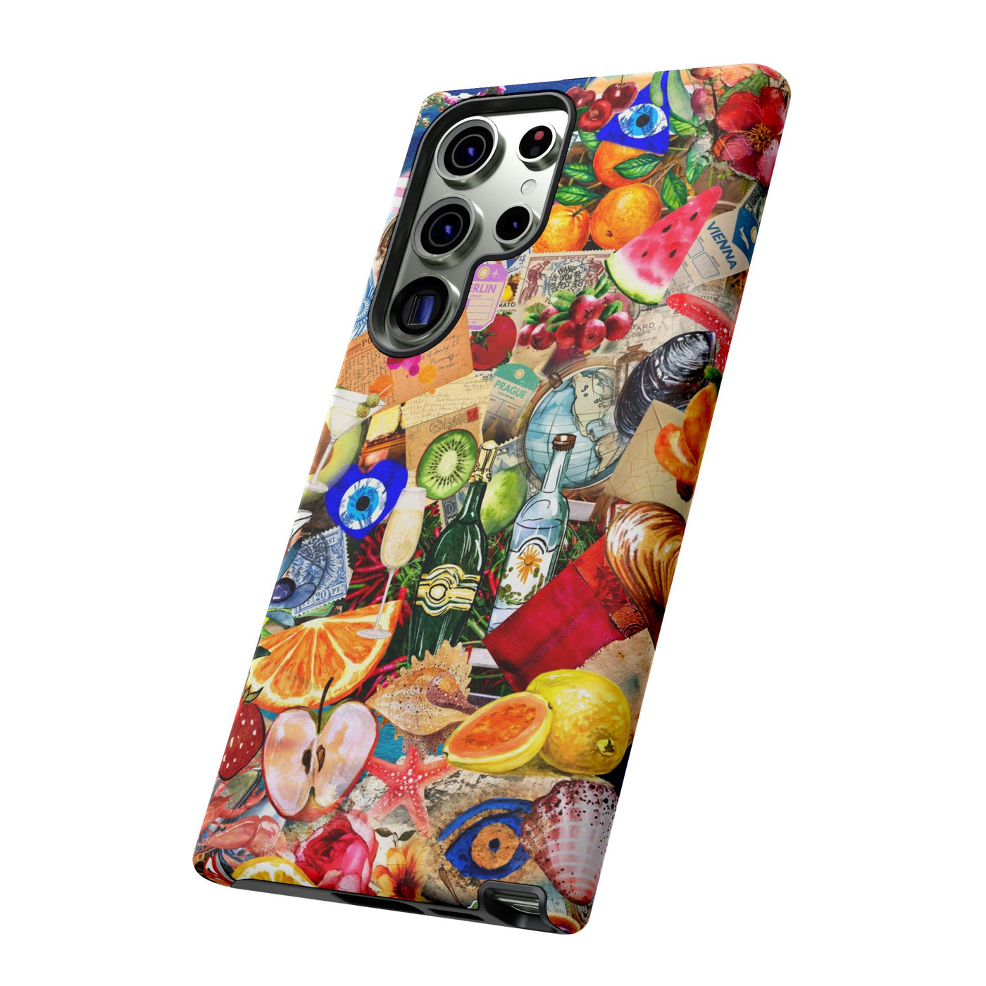 Fruity European Summer Impact Resistant Cute Phone Cases for Samsung S24, S23, S22, S21, IPhone 15 pro Iphone 14 pro Iphone 13 IPhone 12 Iphone 11