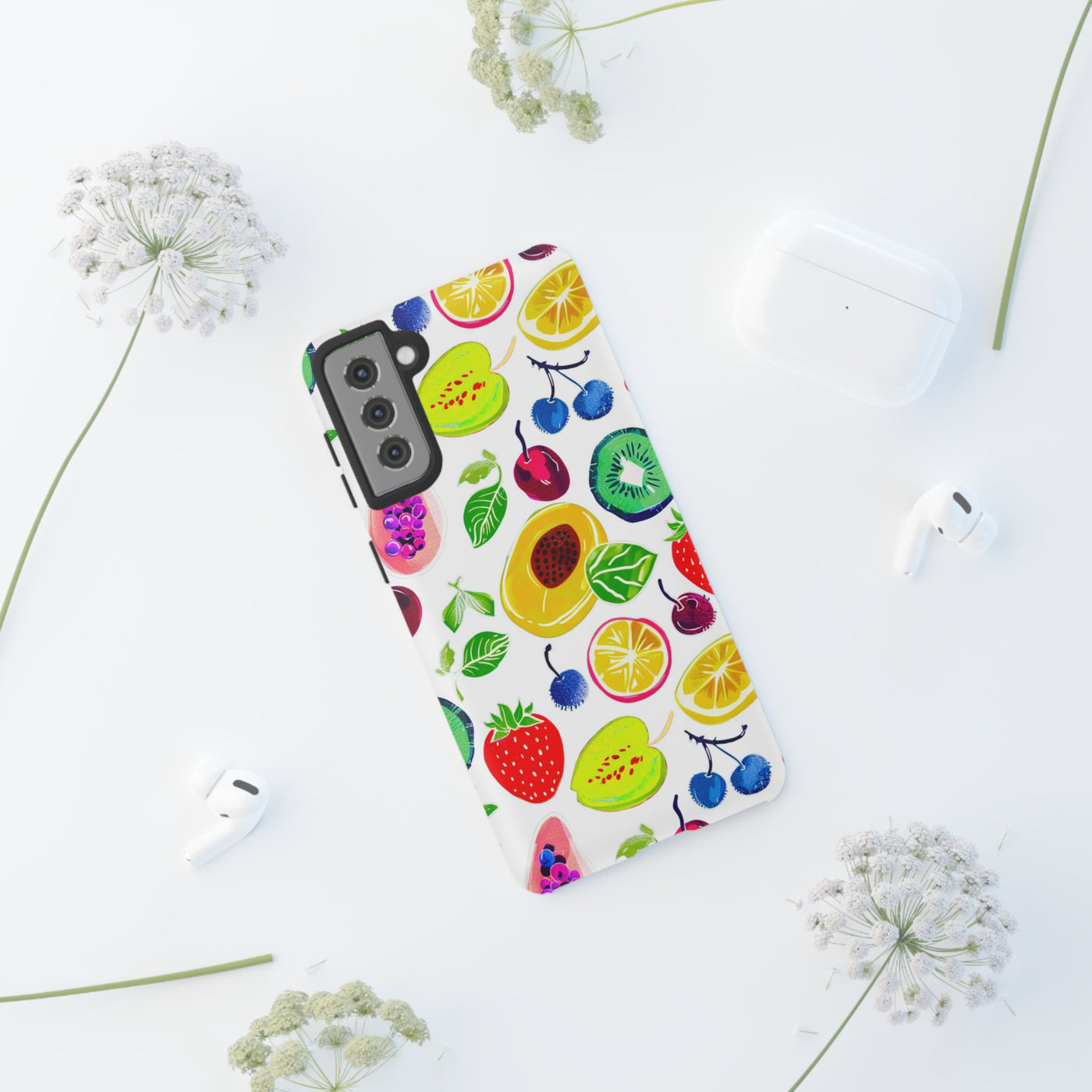 Impact Resistant, Summer Fruit, Cute Phone Cases for Samsung S24, S23, S22, S21, IPhone 15 pro, Iphone 14 pro, Iphone 13 IPhone 12 Iphone 11