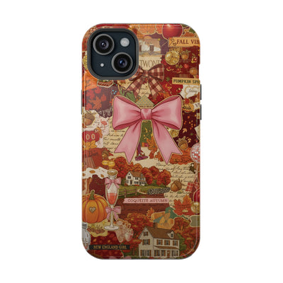New England Fall Coquette Collage Tough Magsafe Cute Phone Cases for Iphone | iPhone 15 Pro Max Case, Iphone 14, Iphone 14 13 12 11 10 9 8 7 - Studio40ParkLane
