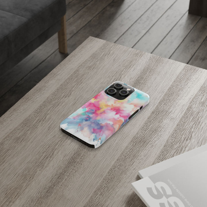 Slim Paint Splash Pink Gift for Her Cute Phone Cases for Iphone 16 Pro Max | iPhone 15 Case | iPhone 15 Pro Max Case, Iphone 14, Iphone 14 Pro Max, Iphone 13 12 11 8 7 - Studio40ParkLane