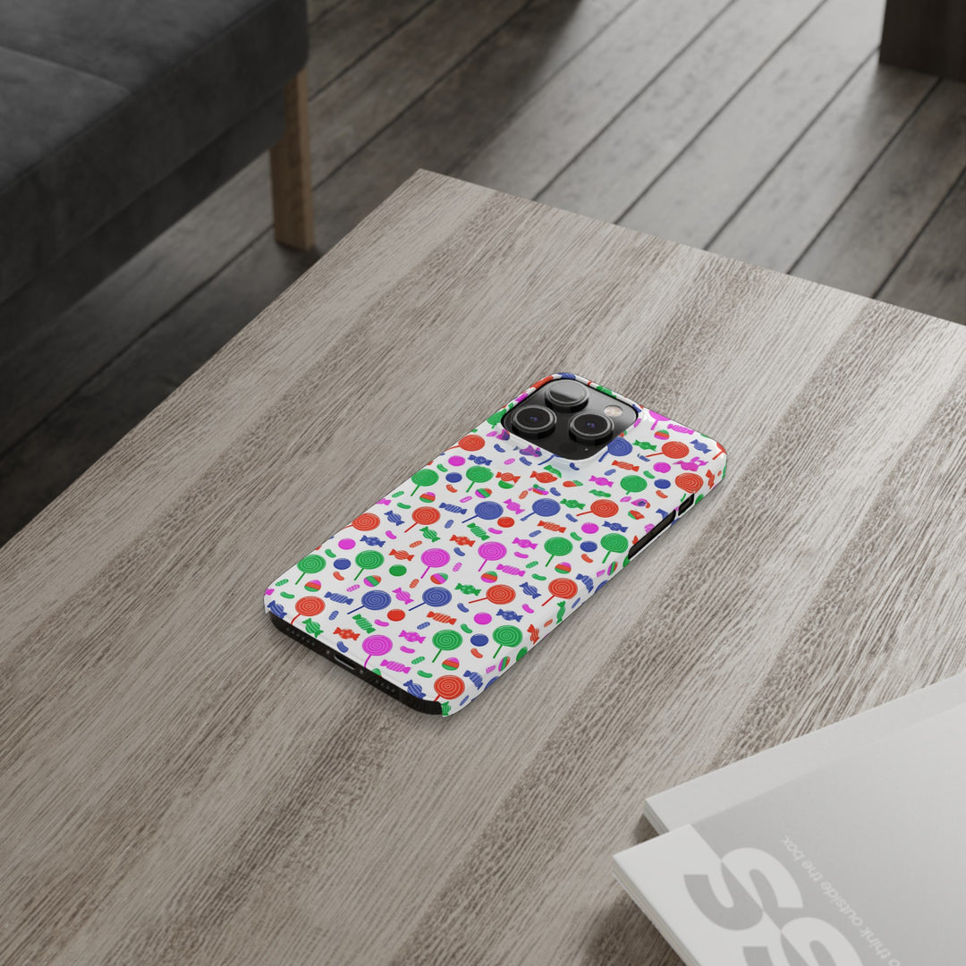 Slim Cute Phone Cases for Iphone - | iPhone 15 Case | iPhone 15 Pro Max Case, Iphone 14 Case, Iphone 14 Pro Max, Iphone 13, Summer Lollipops Red - Studio40ParkLane