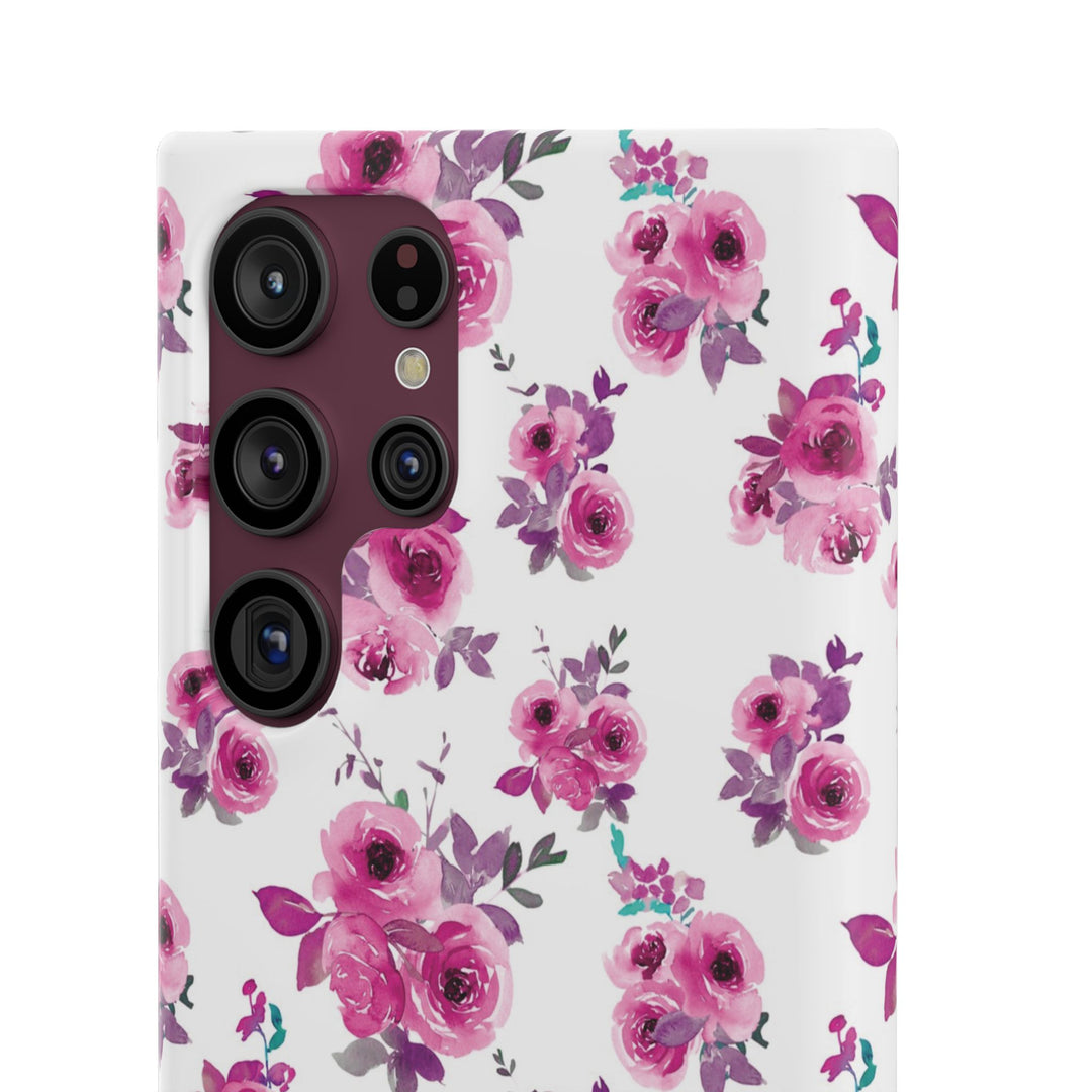 Sleek Snap Flowers Gift for Her Cute Phone Case for iPhone 16 15 14 13 12 11 X Xs Max Xr Pro Plus Samsung Galaxy S24 S23 S22 S21 S20 Ultra