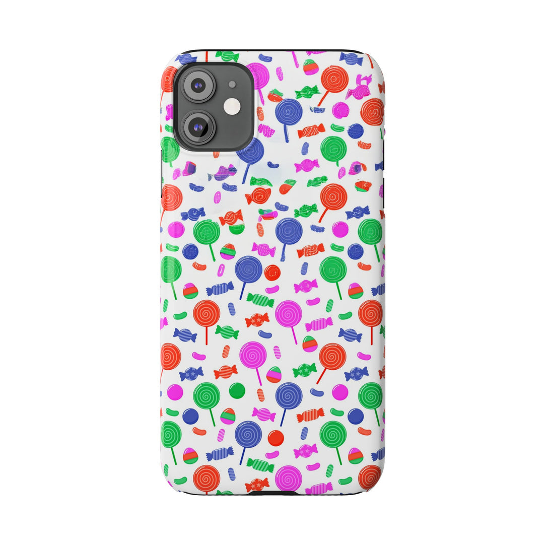 Slim Cute Phone Cases for Iphone - | iPhone 15 Case | iPhone 15 Pro Max Case, Iphone 14 Case, Iphone 14 Pro Max, Iphone 13, Summer Lollipops Red - Studio40ParkLane