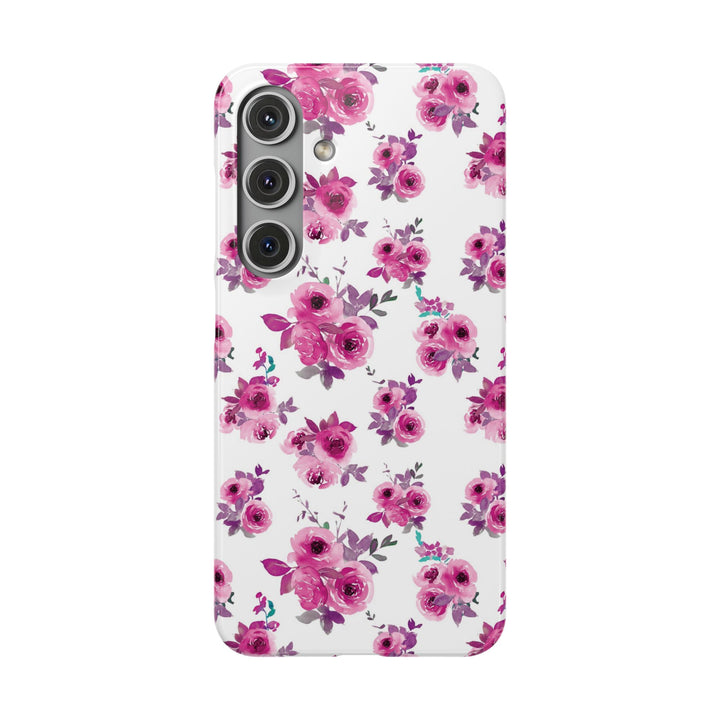Sleek Snap Flowers Gift for Her Cute Phone Case for iPhone 16 15 14 13 12 11 X Xs Max Xr Pro Plus Samsung Galaxy S24 S23 S22 S21 S20 Ultra