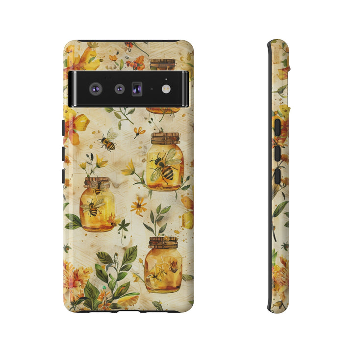 Impact Resistant, Honey Bees, Cute Phone Cases for Samsung S24, S23, S22, S21, IPhone 15 pro Iphone 14 pro Iphone 13 IPhone 12 Iphone 11 - Studio40ParkLane